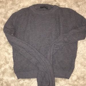 BRANDY MELVILLE cropped grey sweater